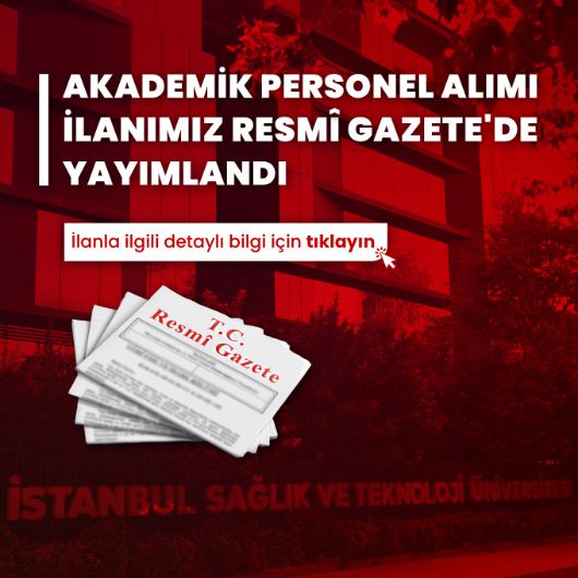 Akademik Personel Alım İlanı (Tıp Fakültesi)